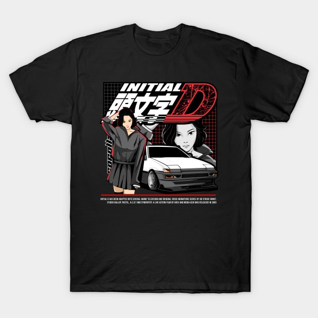 Initial D AE86 Anime Style T-Shirt by CFStore